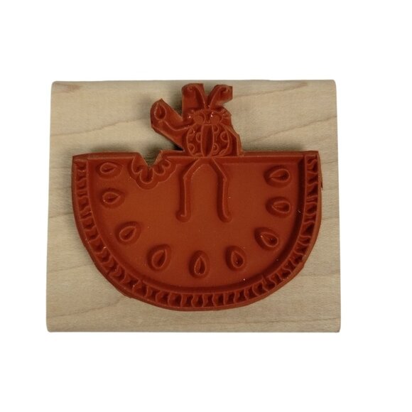 Stampin up Ladybug Picnic 5 Piece Mounted Rubber Stamp Set 2004 Summer - Picture 7 of 13